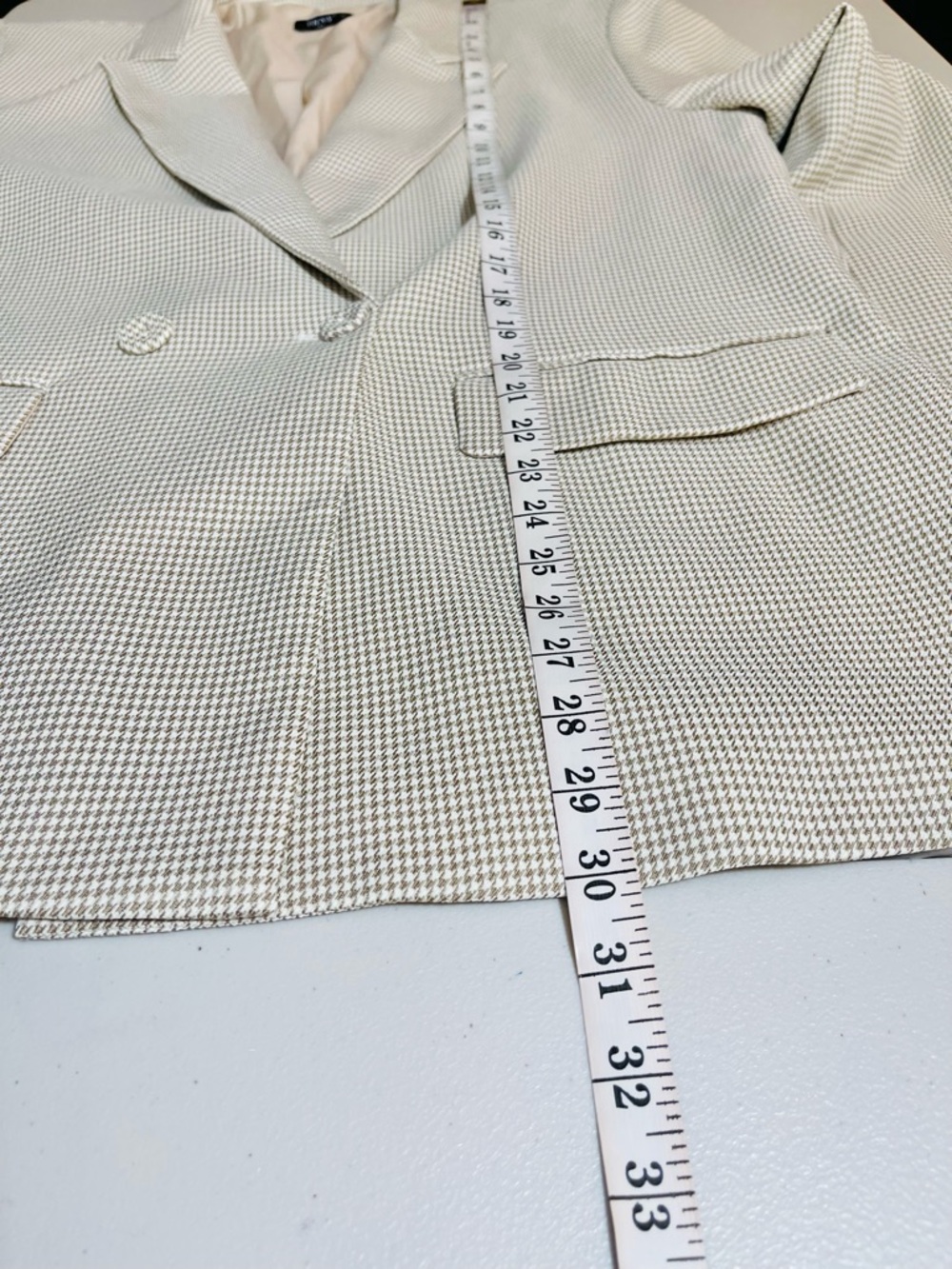 TRNY Houndstooth Single-Button Blazer Suit Jacket Women XL Old Money Preppy - Picture 7 of 8